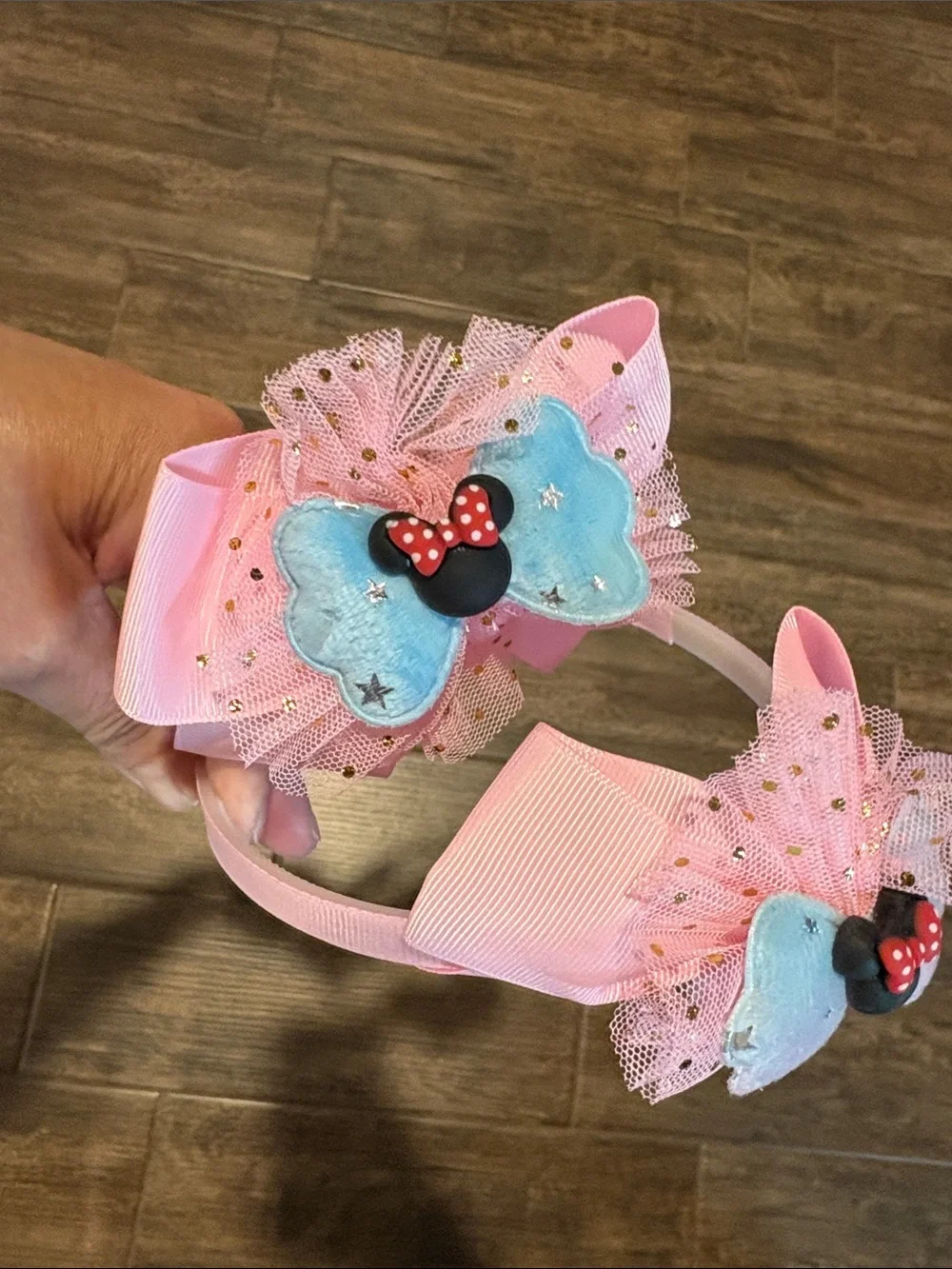 Polka Dot Minnie Mouse Inspired Headbands and Bows - Red, Pink, Black set 12